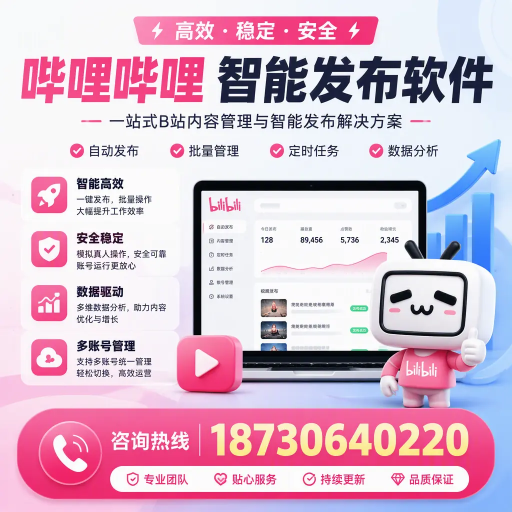 哔哩哔哩智能发布软件适用场景分析：在 洛阳 的最佳实践